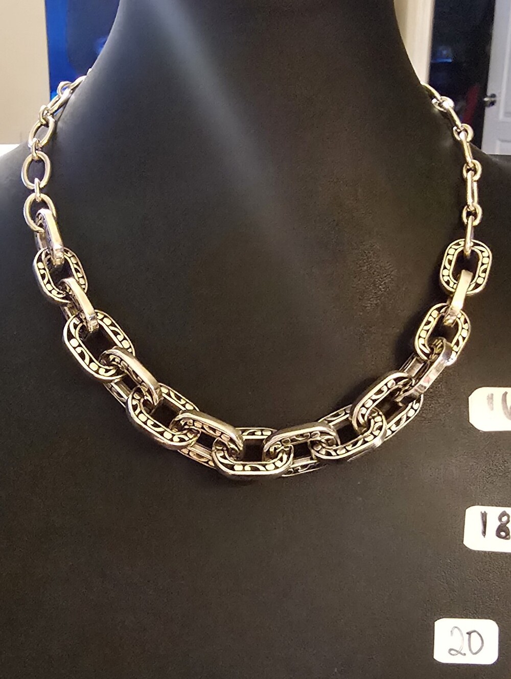 BRIGHTON Medici Link silver Tone Necklace